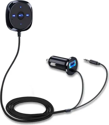 Immagine prodotto di Ricevitore audio Bluetooth per auto AUX Wireless Hands-Free Stereo Refit Nero