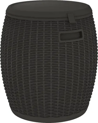 Obrázek produktu pro vidaXL Zahradní box 4 v 1, černý, polypropylenový