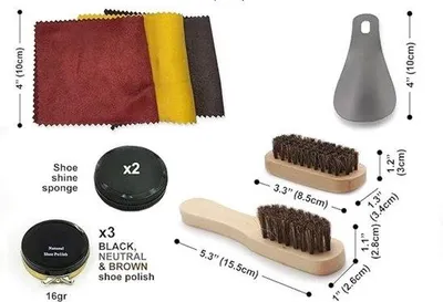 Produktbild von Famanu Schuhputzmittel und Pflege-Set - 12 Stück