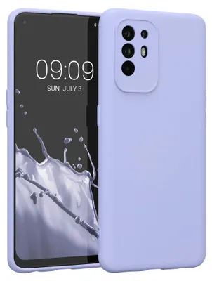 Produktbild von kwmobile Slim Case kompatibel mit Oppo A94 (5G) Hülle - Handyhülle aus Silikon in Pastell Lavendel