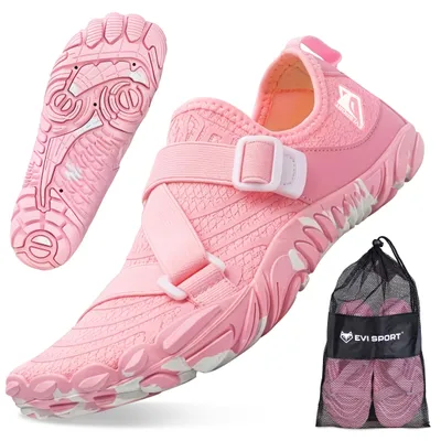 Produktbild von Wasserschuhe Badeschuhe Damen EVI SPORT WaveRunner 40 Verstellbar Seeigelschutz Schnelltrocknend Rosa Pink Lagoon - Strandschuhe Schwimmschuhe