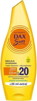 Zdjęcie produktu dla Dax Sun Emulsja Ochronna Z Masłem Kakaowym I Olejem Arganowym SPF20