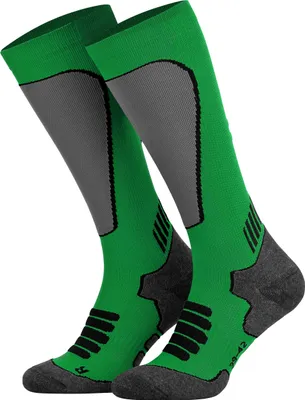 Produktbild von Tobeni Sport Kompressionsstrümpfe Lang Biking- Running- Skiing- Socken für Frauen und Männer, Farbe:Grün, Grösse:43-46