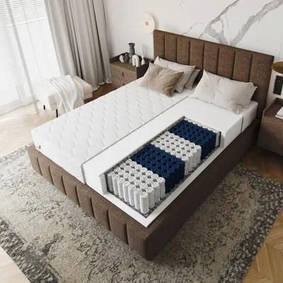 Zdjęcie produktu dla Materac kieszeniowy EVIG 180x200 cm sprężyny kieszeniowe i pianka 22 cm