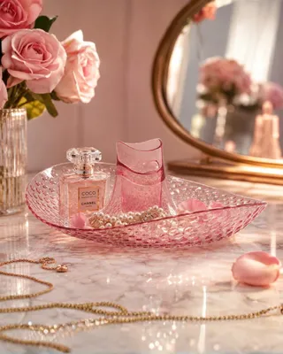 Image de Bol de rangement couleur rose pamplemousse – modèle Perica