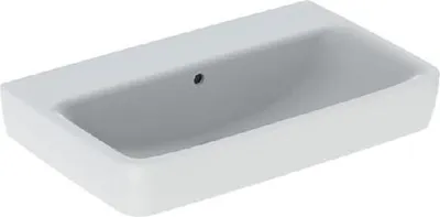 Image de Geberit Selnova Compact - lavabo 650x400 mm, avec trop-plein, sans trou pour robinetterie, blanc 501.892.00.7