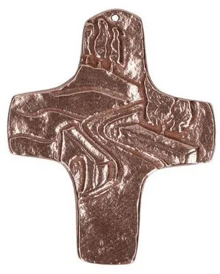 Produktbild von Kommunionkreuz aus Bronze - Weg