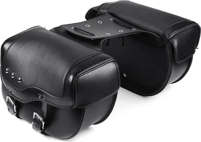 Obrázek produktu pro Brašny pod sedlo motocyklu - sada 2 kožených bočních brašen - univerzální - 40×16×30 cm - brašny na nářadí a zavazadla - zavazadla