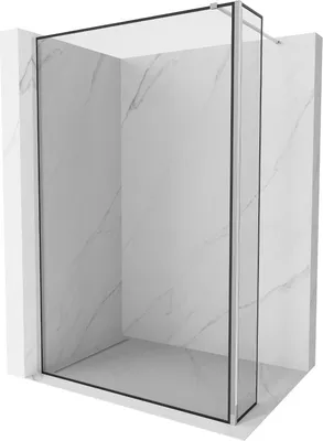 Zdjęcie produktu dla Mexen Kioto ścianka prysznicowa Walk-in 100 x 30 cm, czarny wzór, chrom - 800-100-212-01-70-030