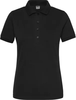 Produktbild von Polo aus weichem Elastic-Piqué black, Gr. L