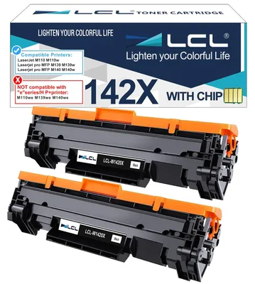Immagine prodotto di Cartucce toner compatibili con HP 142A - confezione da 2 pezzi, colore nero