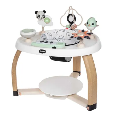 Produktbild von Tiny Love 5-in-1 Here I Grow Stationäres Aktivitätscenter zur Förderung, Spielcenter für Babys, 20 Aktivitäten, ab 0 Monaten, Black & White Décor