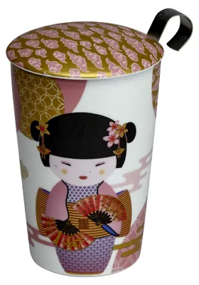 Imagen del producto de Tetera Geisha - Porcelana, 350 ml, rosa, con colador
