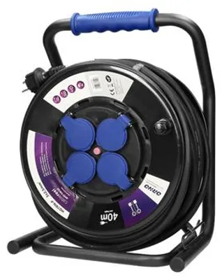Obrázek produktu pro Profesionální prodlužovací kabel ORNO OR-AE-13157/40M 40m, IP44, 4 zásuvky 2P + Z