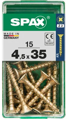 Produktbild von Spax Universalschrauben 4.5 x 35 mm PZ 2 - 15 Stk.