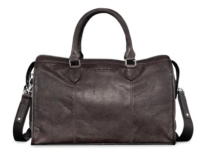 Produktbild von mano Leder Reisetasche Schultertasche Don Pietro Bristol Weekender Dark Brown dunkelbraun