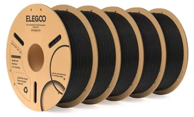 Obrázek produktu pro Filament PLA, průměr 1,75 mm, cívka 2 kg, černá 5 kg