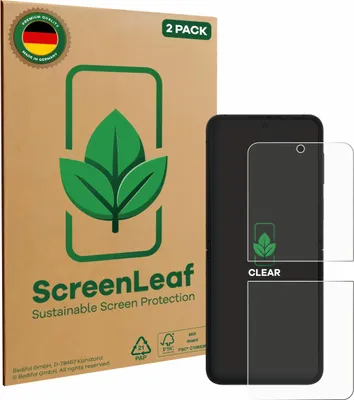 Produktbild von 2x ScreenLeaf Schutzfolie für Samsung Galaxy Z Flip 7 FE nachhaltiger Displayschutz Display Schutz Folie Klar Transparent