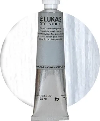 Produktbild von Lukas Cryl Studio Acrylfarbe Titanium White 75 ml 1 stk