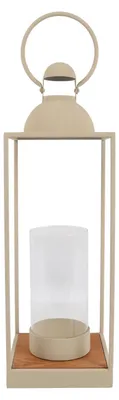 Produktbild von Countryfield Laterne, cremefarbenes Metall, H 71 cm