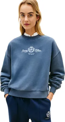 Immagine prodotto di Tommy Hilfiger 8721289434622, Adulti, Donna, Felpa, Blu scuro, Collo rotondo, Maniche lunghe