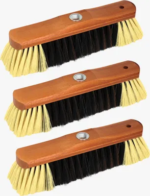 Produktbild von 3 Stück Coronet 220377 Stubenbesen Zimmerbesen Besen Holz Haarmischung 28 cm