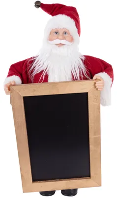 Produktbild von Weihnachtsmann für Botschaft zu Weihnachten, mit Tafel zum Gestalten
