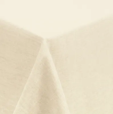 Produktbild von Tischdecke 130x260 cm creme eckig Leinenoptik wasserabweisend beschichtet Mitteldecke