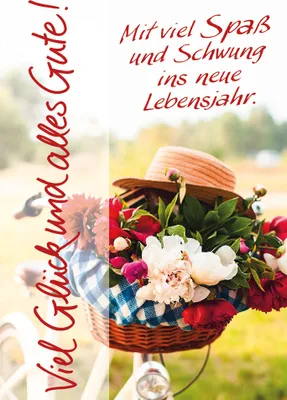 Produktbild von Geburtstag Glückwunschkarte im Format 115x17cm mit Umschlag