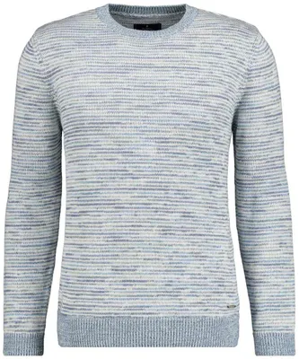 Ragman Strickpullover mit Rundhals Tweed 5010280 in braun