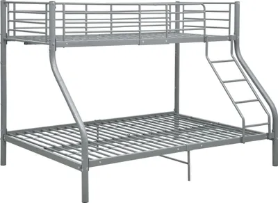 Obrázek produktu pro vidaXL Rám patrové postele Grey Metal 140x200 cm/90x200 cm