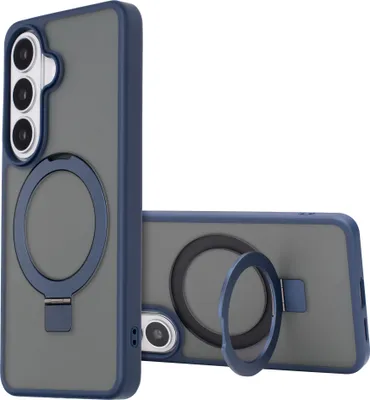 Produktbild von Accezz Ring Stand Backcover mit MagSafe Samsung Galaxy S26 - Blau