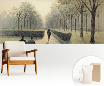 Obrázok produktu pre Samolepiaca fototapeta – 250 x 104 cm – tapeta – nástenná tapeta – nástenné obrazy – samolepiaca fólia – dekoratívna fólia – tapetová fólia – stena – dekorácia – obývacia izba – Parkfrieden