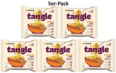 Produktbild von 5er-Pack SAMYANG Tangle Pasta mit Knoblauch Öl 100g