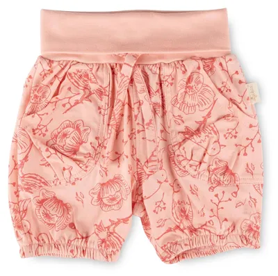 Productafbeelding van Sigikid shorts, roze, met vogels, voor baby meisjes