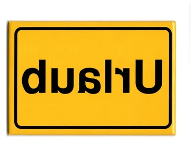 Produktbild von Urlaubs-Magnet im Design eines Ortsschildes, ca. 8 x 5,4 cm