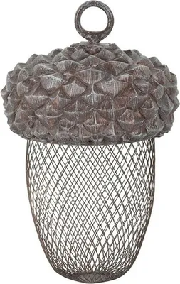 Produktbild von Vogelfutterspender - eichelformig - Anhanger - 22 cm