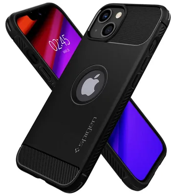Produktbild von Spigen ACS03518, Cover, Apple, iPhone 13, 15,5 cm (6.1"), Schwarz