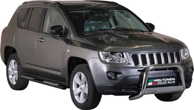 Zdjęcie produktu dla Listwy progowe ze stali nierdzewnej do Jeep Compass 2011-2016 czarne
