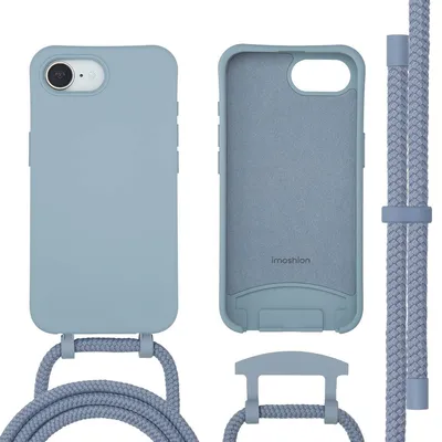 Immagine prodotto di Cover posteriore imoshion Color con catena rimovibile per cellulare e MagSafe iPhone 16e - Ash Blue