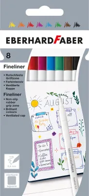 Produktbild von EBERHARD FABER Fineliner 8er Kartonetui