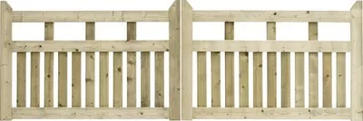 Produktbild von Doppeltor Konsta Elda ohne Schloßfräsung 300 x 100 cm kesseldruckimprägniert