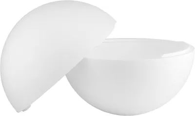 Imagen del producto de Esferas de poliestireno, de 2 piezas, 30 cm de diámetro, color blanco, para decoración