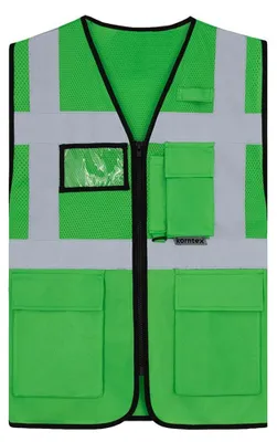 Imagen del producto de Korntex - Chaleco de alta visibilidad "Atenas", multifuncional, unisex, para hombre/mujer, modelo LT5956 (talla 4XL) (verde)