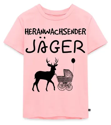 Produktbild von Spreadshirt Heranwachsender Jäger Nachwuchs Kinder Premium T-Shirt, 110/116 (4 Jahre), Rosa