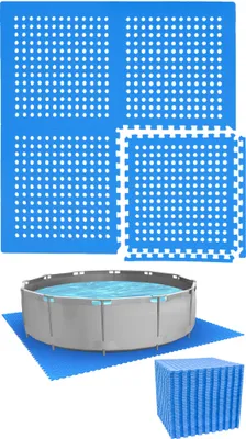 Produktbild von Poolunterlage für 366 cm Pool - 52 EVA Matten - 1cm Outdoor Unterlegmatten Set