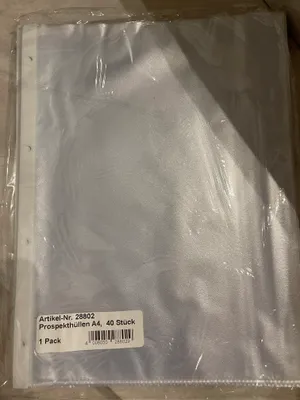 Produktbild von 40 Stck. Prospekthüllen, klar