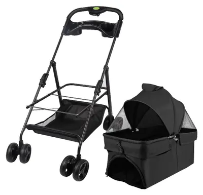 Produktbild von Babywagen, leichtes Design, Sicherheitsmerkmale, schwarz