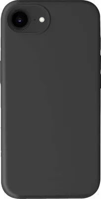 Produktbild von Crong, Hülle iPhone 16e MagSafe Silikon weich stoßfest, Schwarz