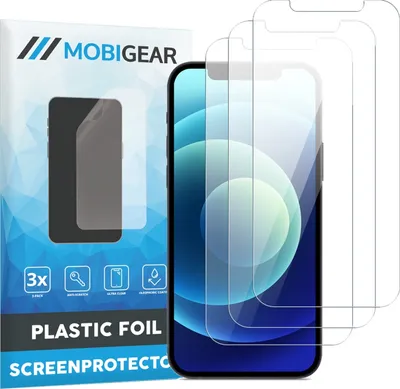 Produktbild von Mobigear iPhone 12 Mini Displayschutz Schutzfolie - Hüllenfreundlich (3er Pack)